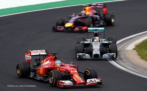 Fernando Alonso, Lewis Hamilton, Daniel Ricciardo, Hungaroring, 2014