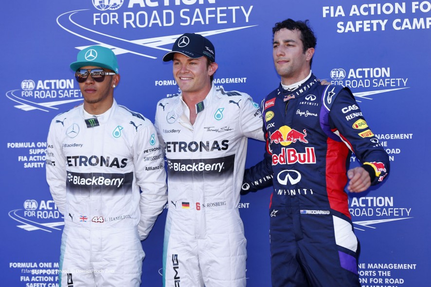 Lewis Hamilton, Nico Rosberg, Daniel Ricciardo, Monte-Carlo, 2014