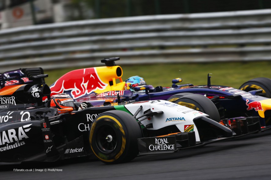 Nico Hulkenberg, Sebastian Vettel, Hungaroring, 2014