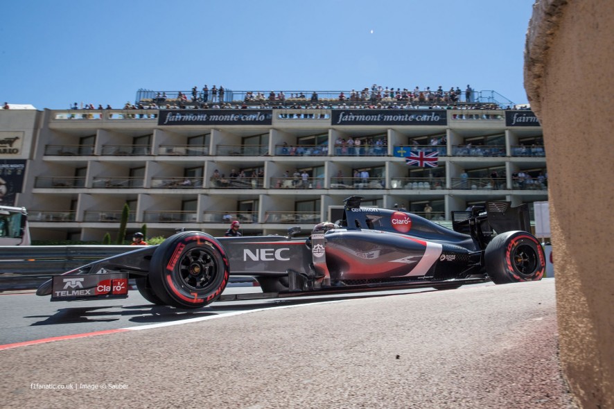 Adrian Sutil, Sauber, Monte-Carlo, 2014