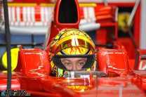 Valentino Rossi’s first Ferrari test in pictures