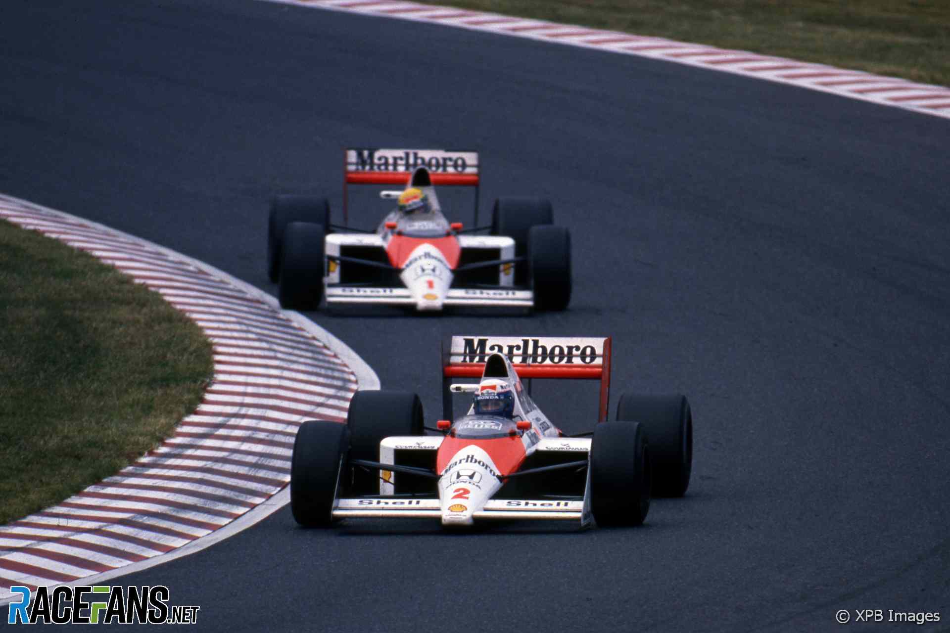 Alain Prost, Ayrton Senna, McLaren, Suzuka, 1989