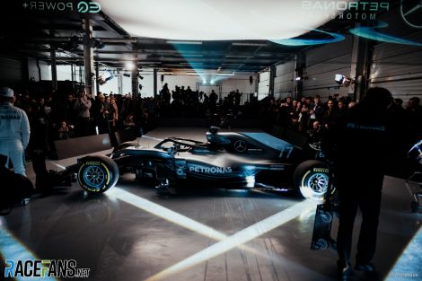Mercedes W09 launch, Silverstone, 2018