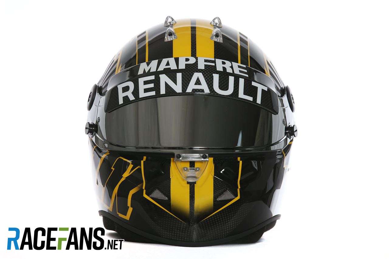Nico Hulkenberg helmet, Renault, 2018