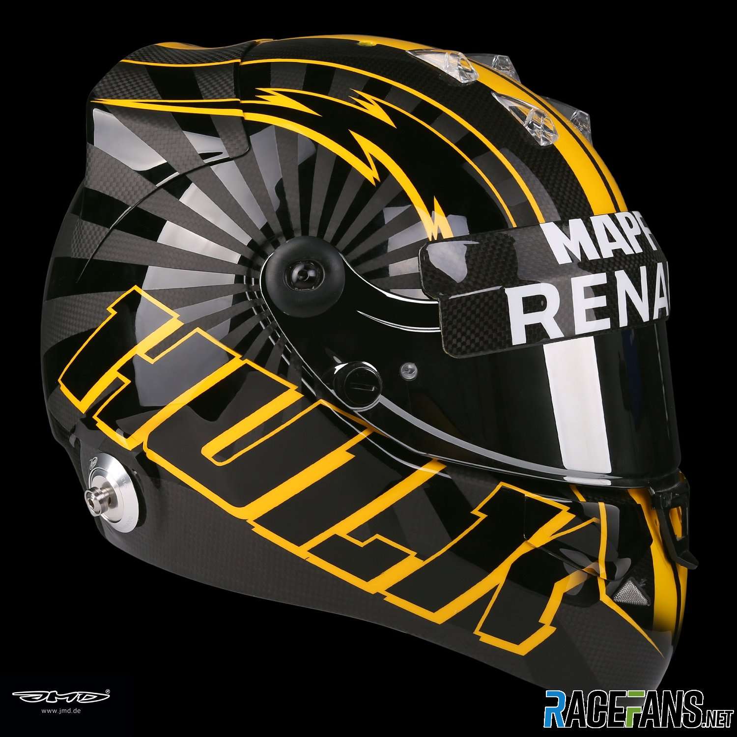 Nico Hulkenberg helmet, Renault, 2018