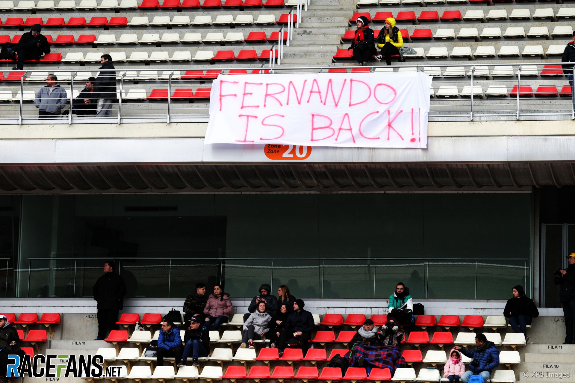 Fernando Alonso fans, Circuit de Catalunya, 2018
