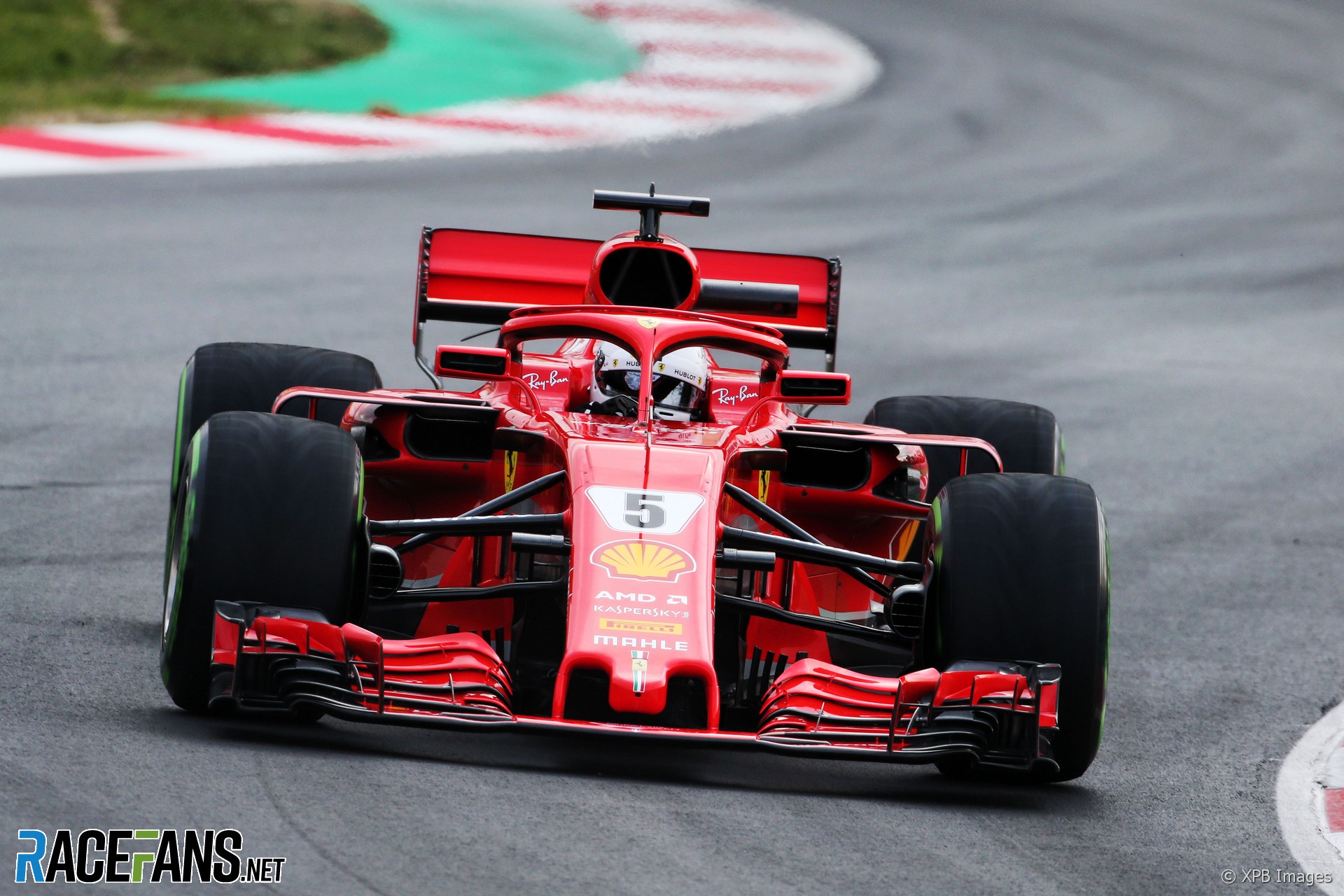 Sebastian Vettel, Ferrari, Circuit de Catalunya, 2018