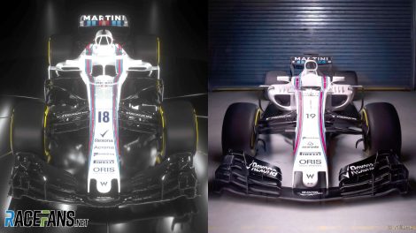 2018 Williams FW41 and 2017 Williams FW40
