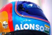 Fernando Alonso helmet, McLaren, Albert Park, 2018