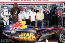 Scott Speed, Christian Horner, Vitantonio Liuzzi, George Lucas, David Coulthard, Red Bull, Monaco, 2005