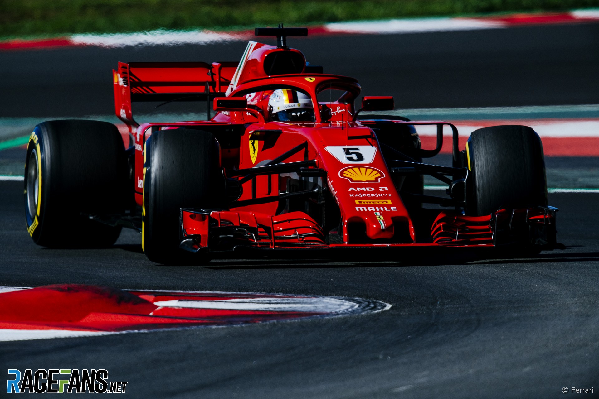 Sebastian Vettel, Ferrari, Circuit de Catalunya, 2018