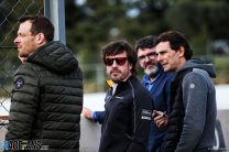 Alexander Wurz, Fernando Alonso, Pedro de la Rosa, Circuit de Catalunya, 2018