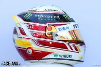 Lewis Hamilton, Mercedes, 2018 helmet