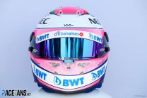 Sergio Perez, Force India, 2018 helmet