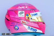 Esteban Ocon, Force India, 2018 helmet