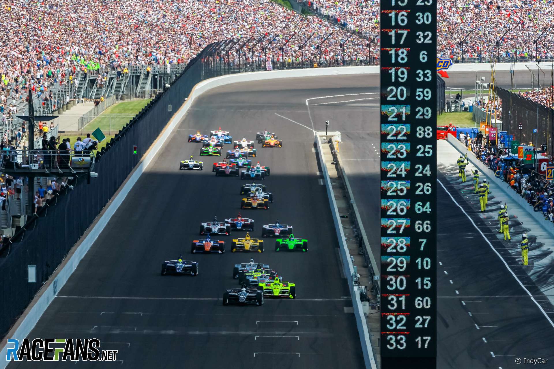IndyCar Indianapolis 500 start, 2018