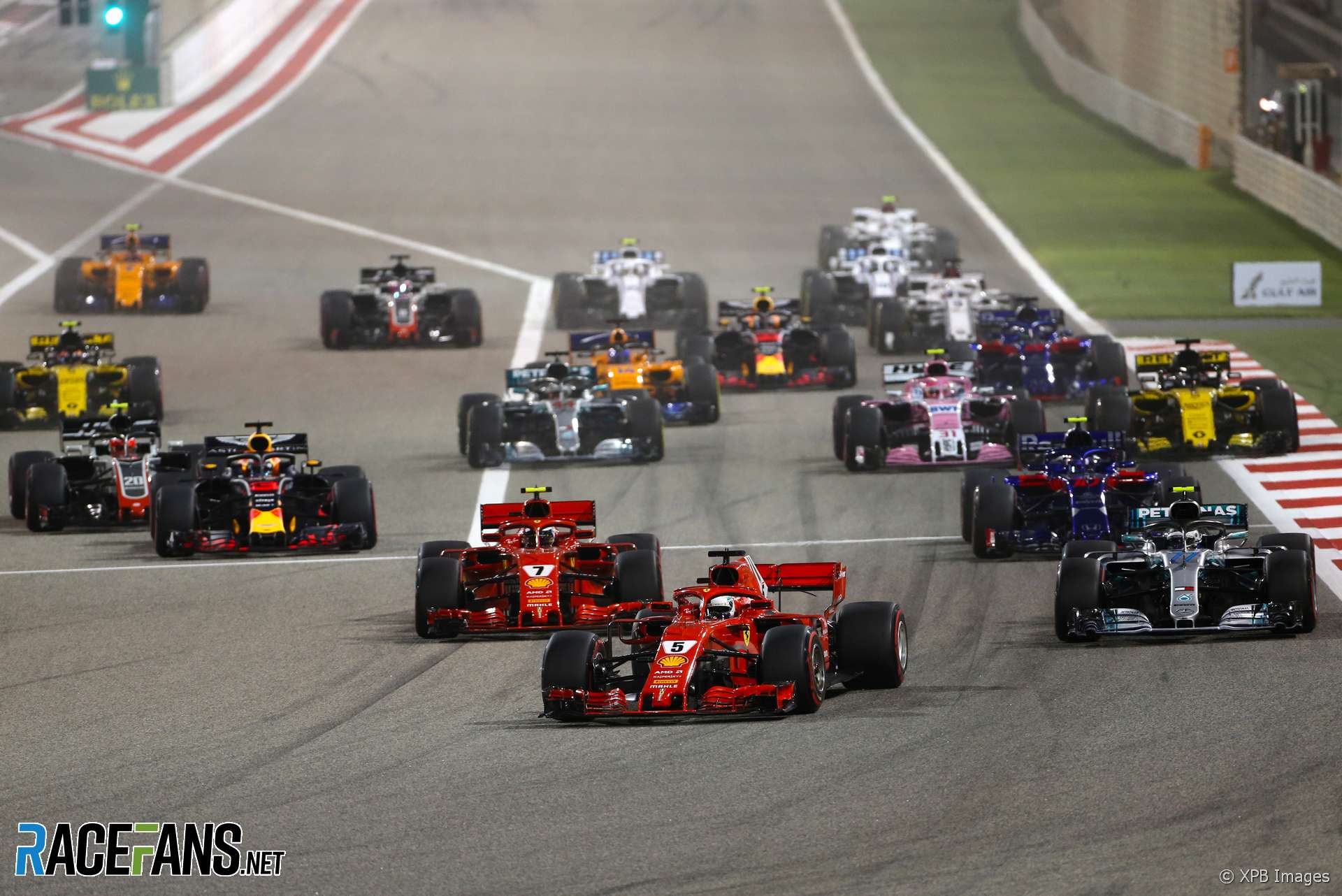 Start, Bahrain International Circuit, 2018
