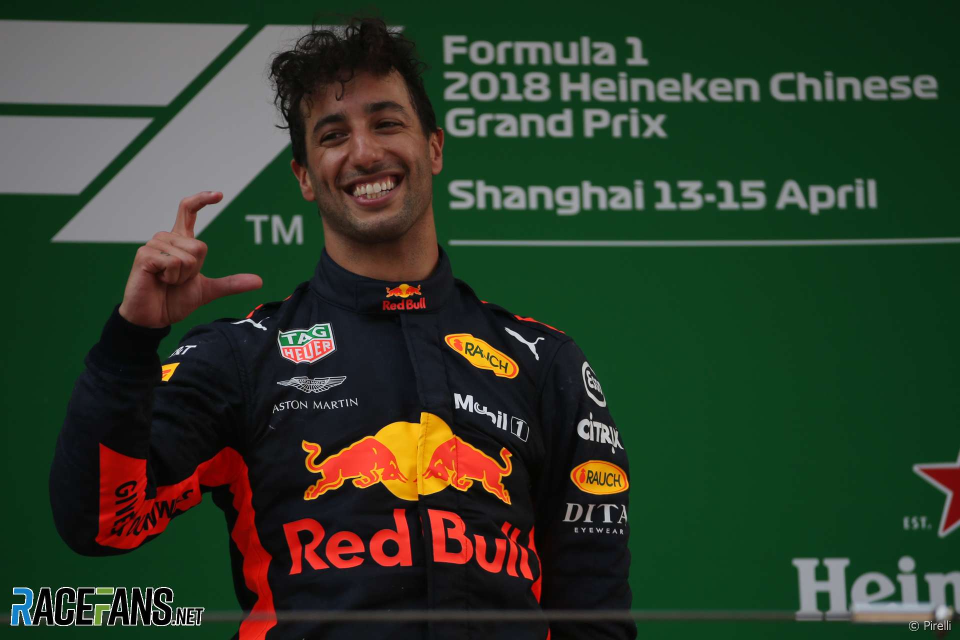 Daniel Ricciardo, Red Bull, Shanghai International Circuit, 2018 · RaceFans