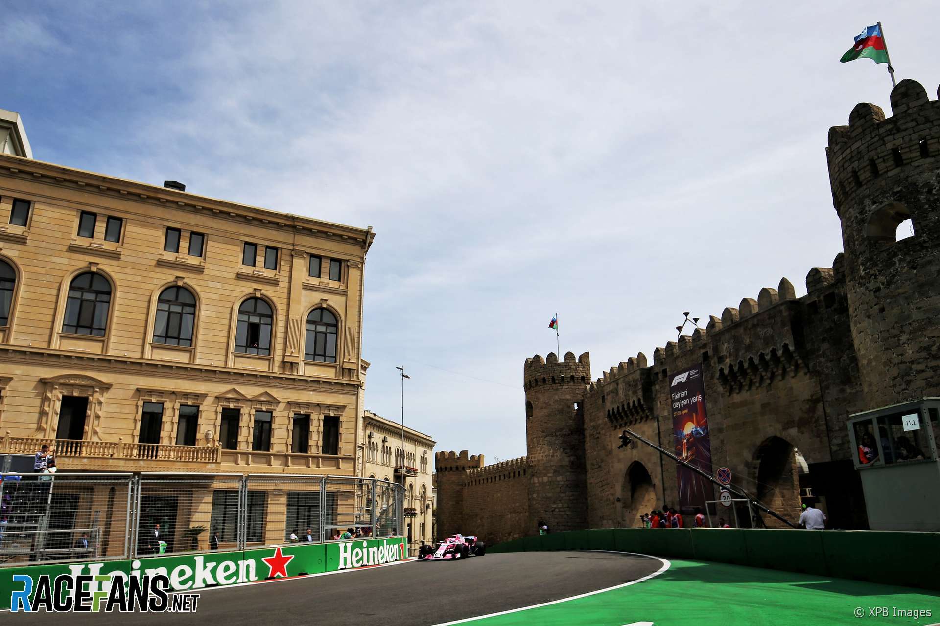 Sergio Perez, Force India, Baku City Circuit, 2018