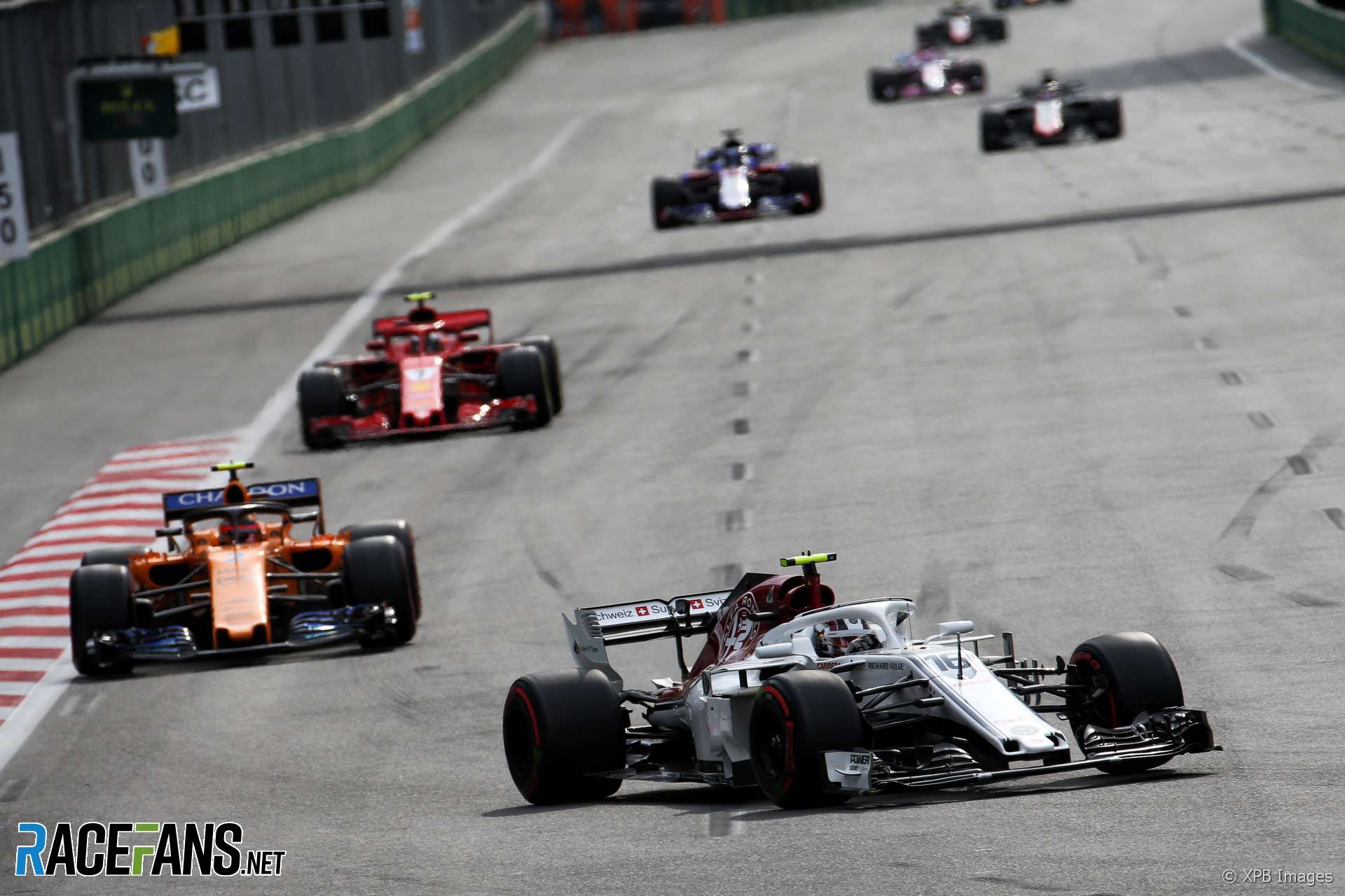 Charles Leclerc, Sauber, Baku City Circuit, 2018