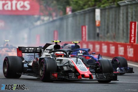 Kevin Magnussen, Haas, Baku City Circuit, 2018