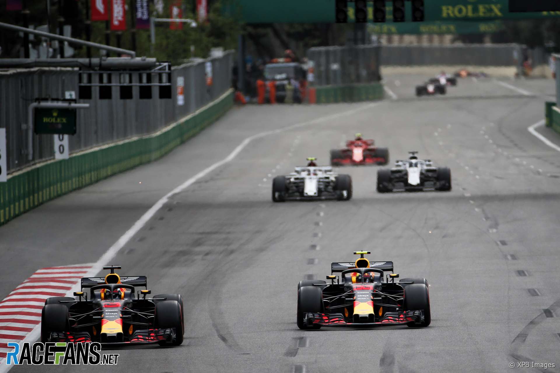 Daniel Ricciardo, Max Verstappen, Red Bull, Baku City Circuit, 2018