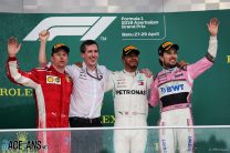 Kimi Raikkonen, Lewis Hamilton, Sergio Perez, Baku City Circuit, 2018