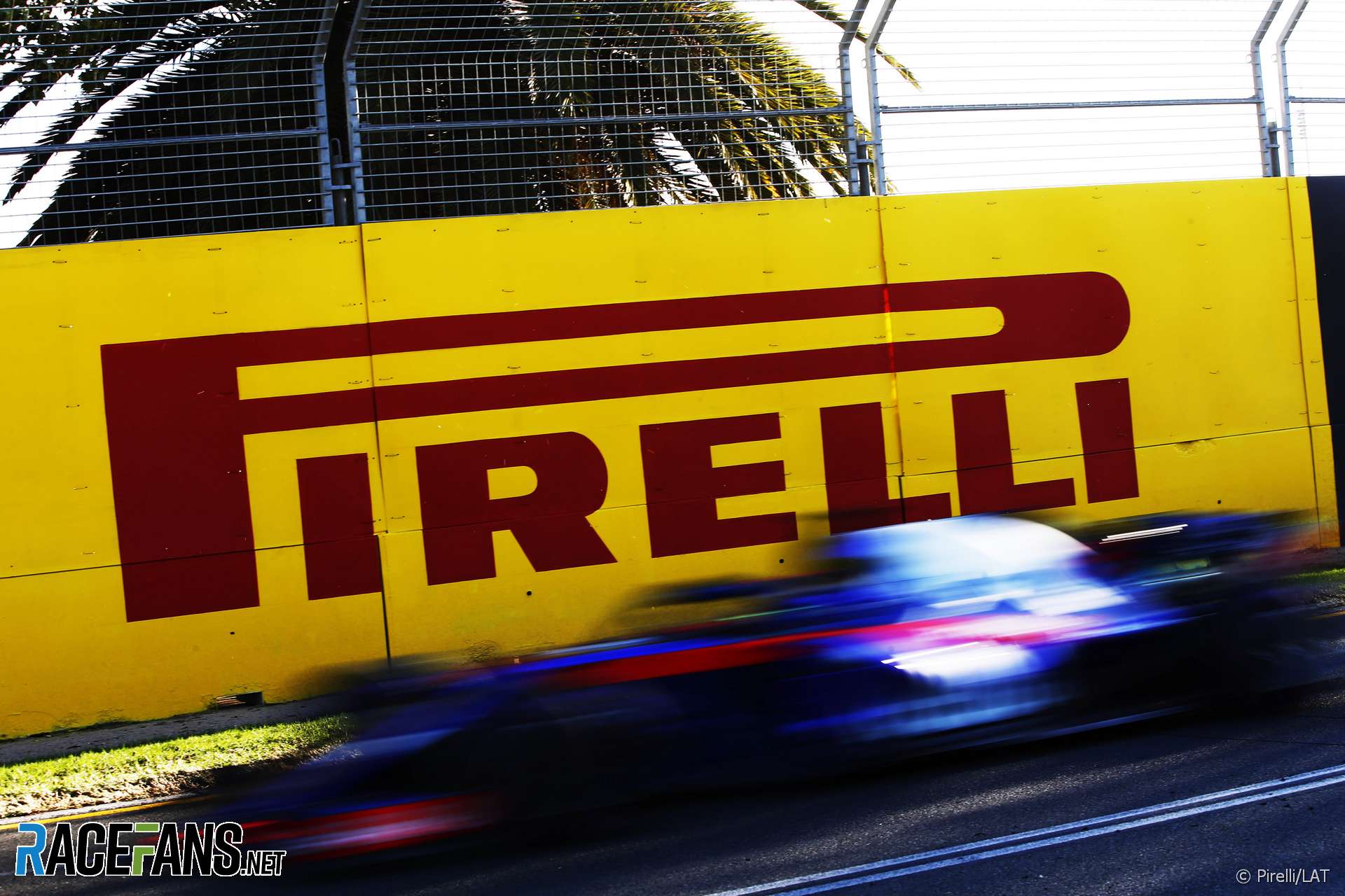Pirelli sign, Albert Park, Melbourne, 2018
