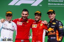 Valtteri Bottas, Sebastian Vettel, Max Verstappen, Circuit Gilles Villeneuve, 2018
