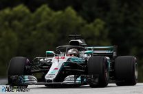 Hamilton leads one-two for upgraded Mercedes in first practice