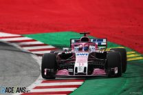 Sergio Perez, Force India, Red Bull Ring, 2018