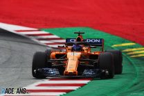 Fernando Alonso, McLaren, Red Bull Ring, 2018