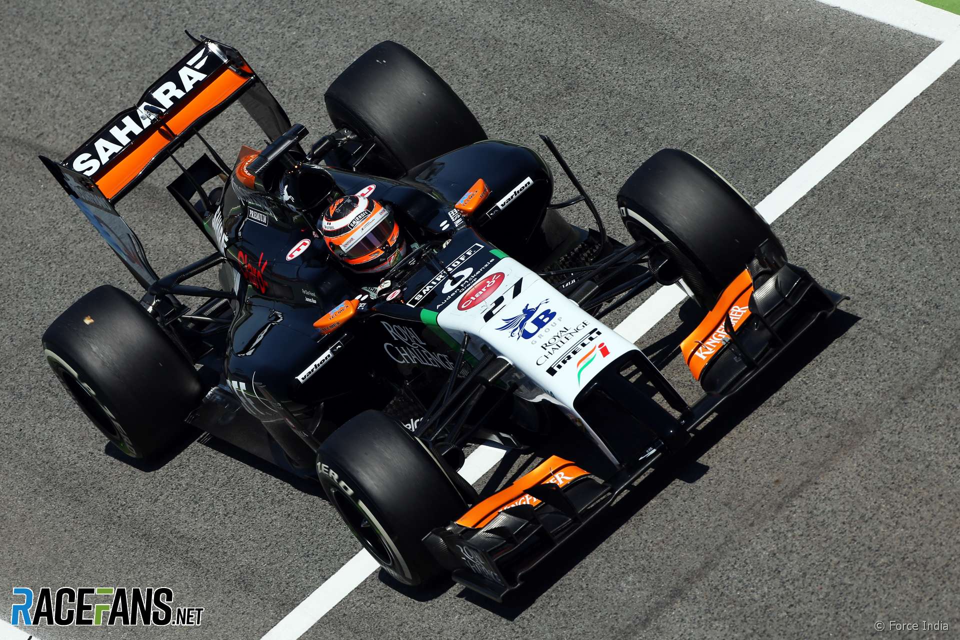 Nico Hulkenberg, Force India, Circuit de Catalunya, 2014