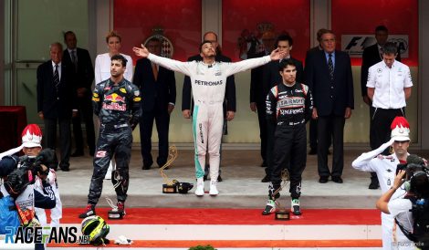 Lewis Hamilton, Daniel Ricciardo, Sergio Perez, Monaco, 2016