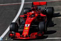Vettel heads second practice as Verstappen crashes