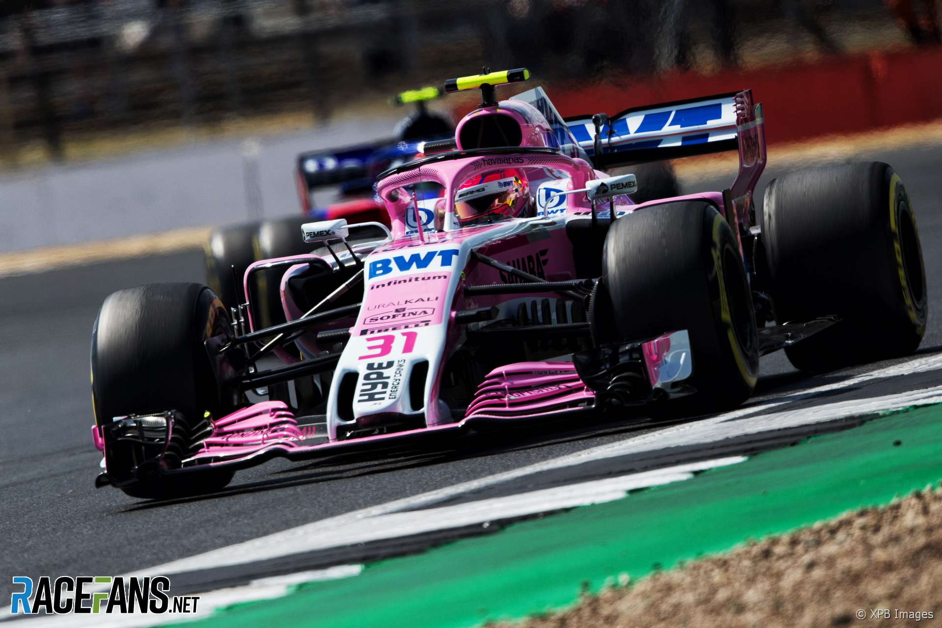Esteban Ocon, Force India, Silverstone, 2018