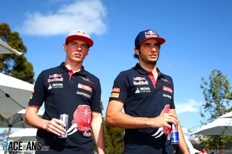 Max Verstappen, Carlos Sainz Jnr, Toro Rosso, Melbourne, 2015