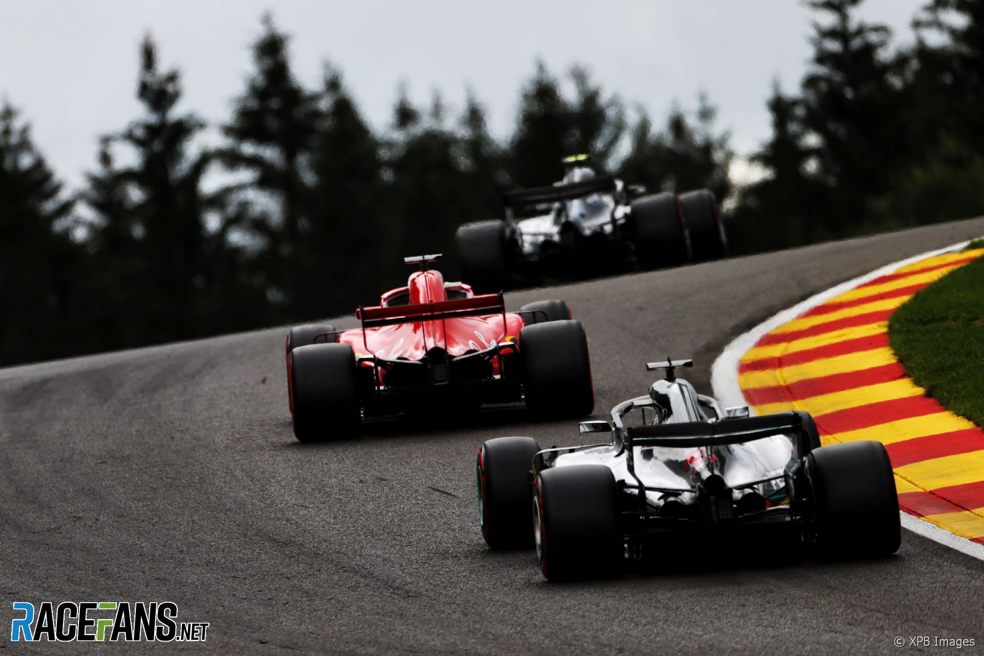 Valtteri Bottas, Sebastian Vettel, Lewis Hamilton, Spa-Francorchamps, 2018