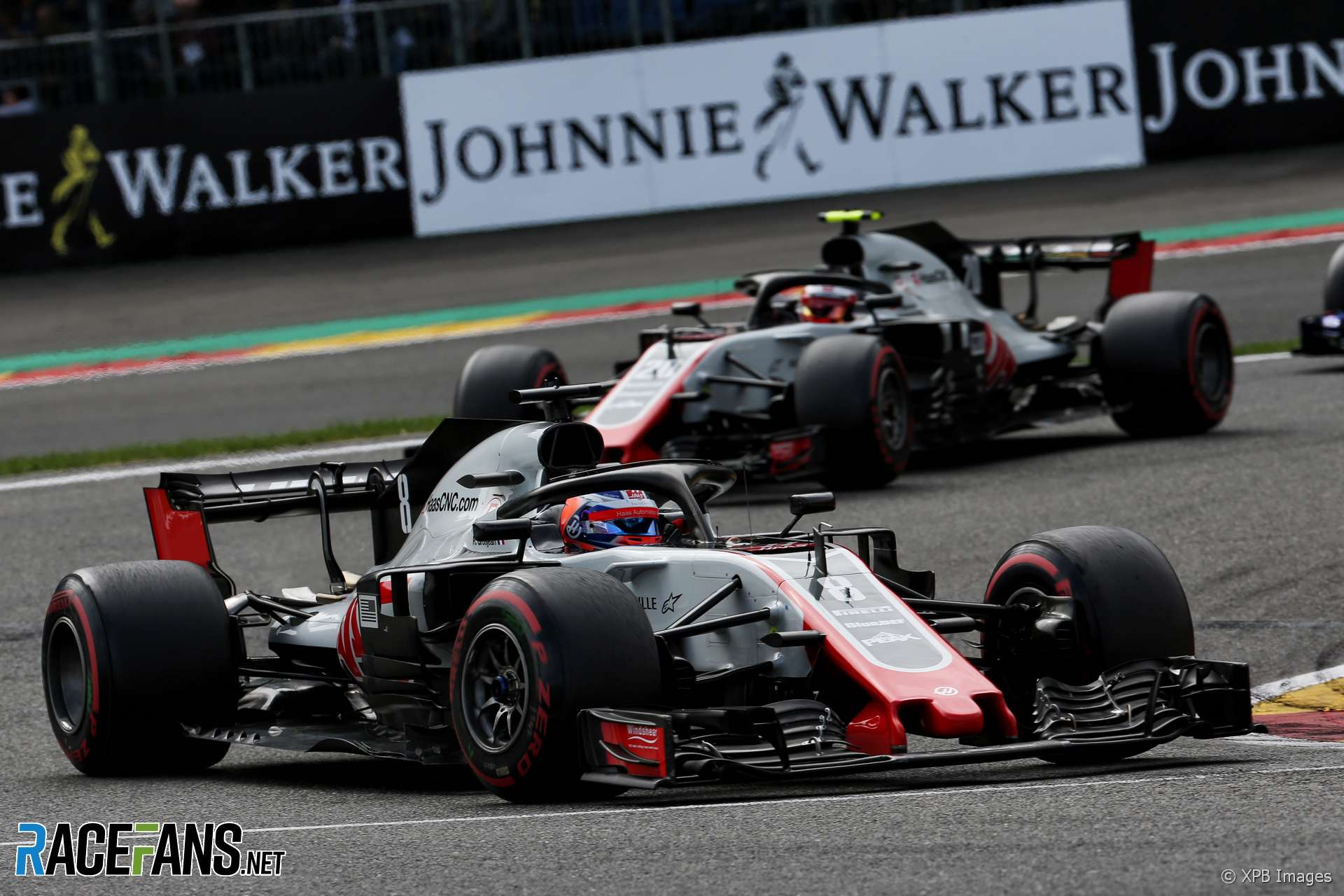 Romain Grosjean, Haas, Spa-Francorchamps, 2018