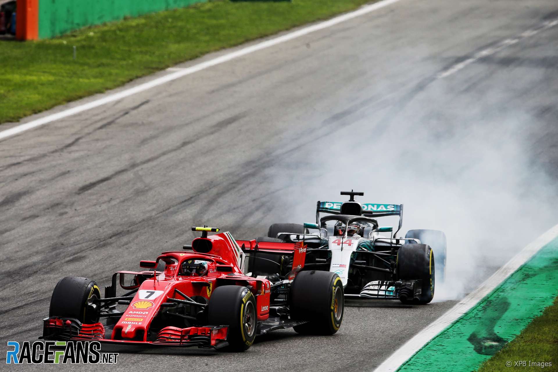 Kimi Raikkonen, Lewis Hamilton, Monza, 2018