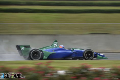 Fernando Alonso, IndyCar test, Barber Motorsports Park, 2018