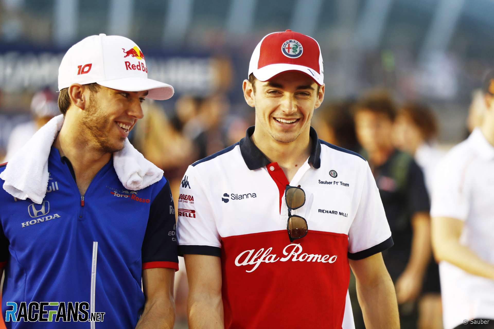Pierre Gasly, Charles Leclerc, Singapore, 2018
