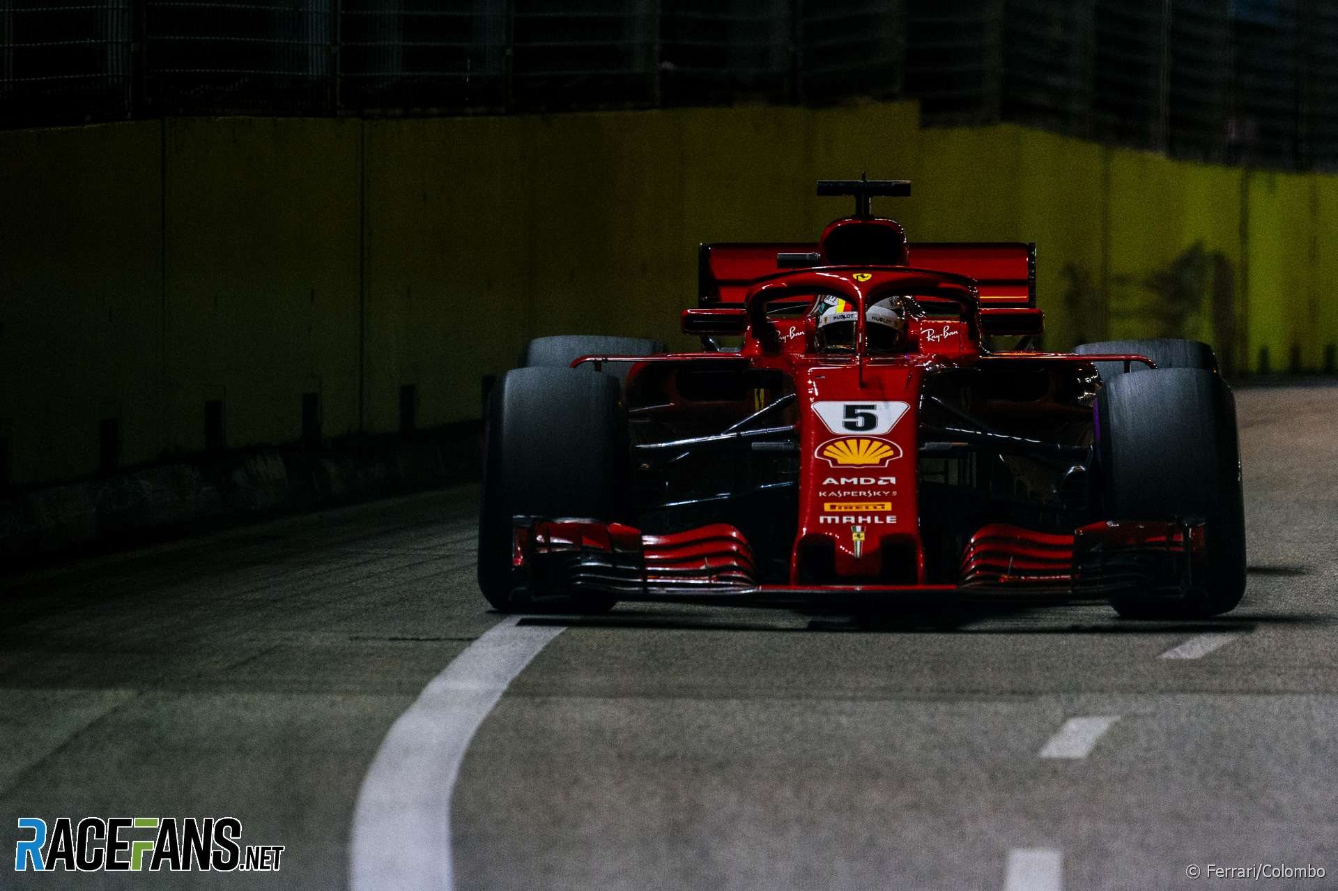 Sebastian Vettel, Ferrari, Singapore, 2018