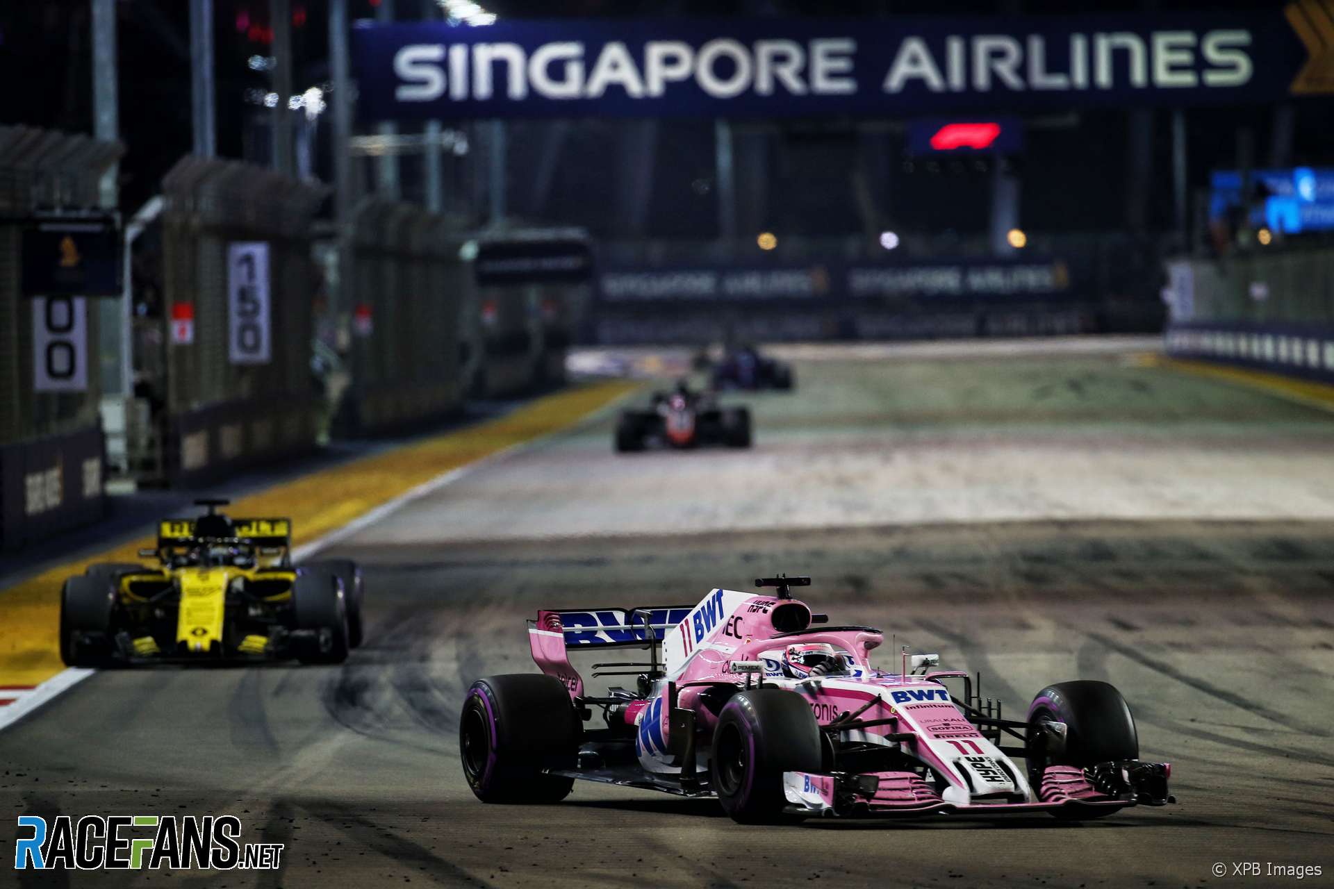 Sergio Perez, Force India, Singapore, 2018