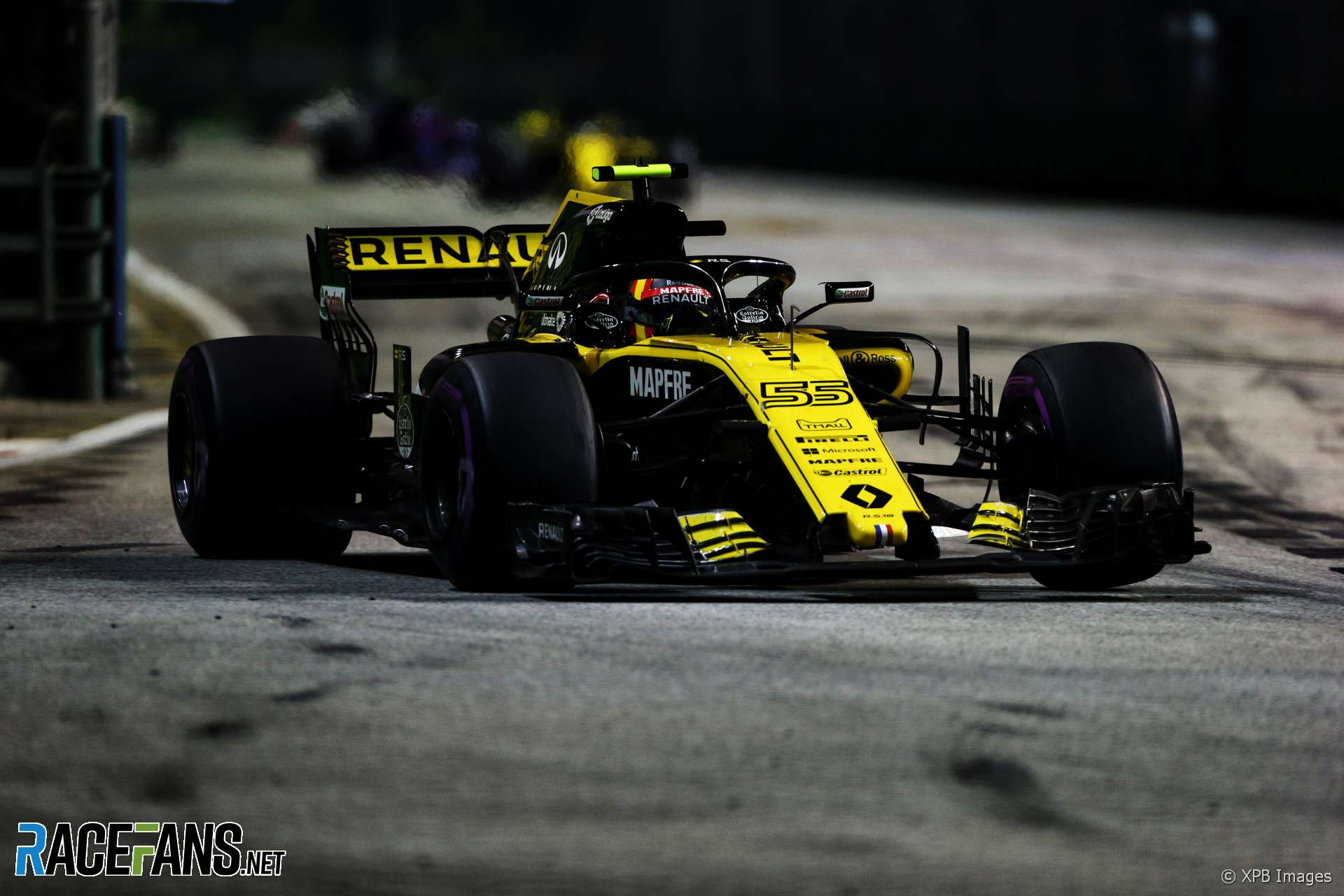 Carlos Sainz Jnr, Renault, Singapore, 2018