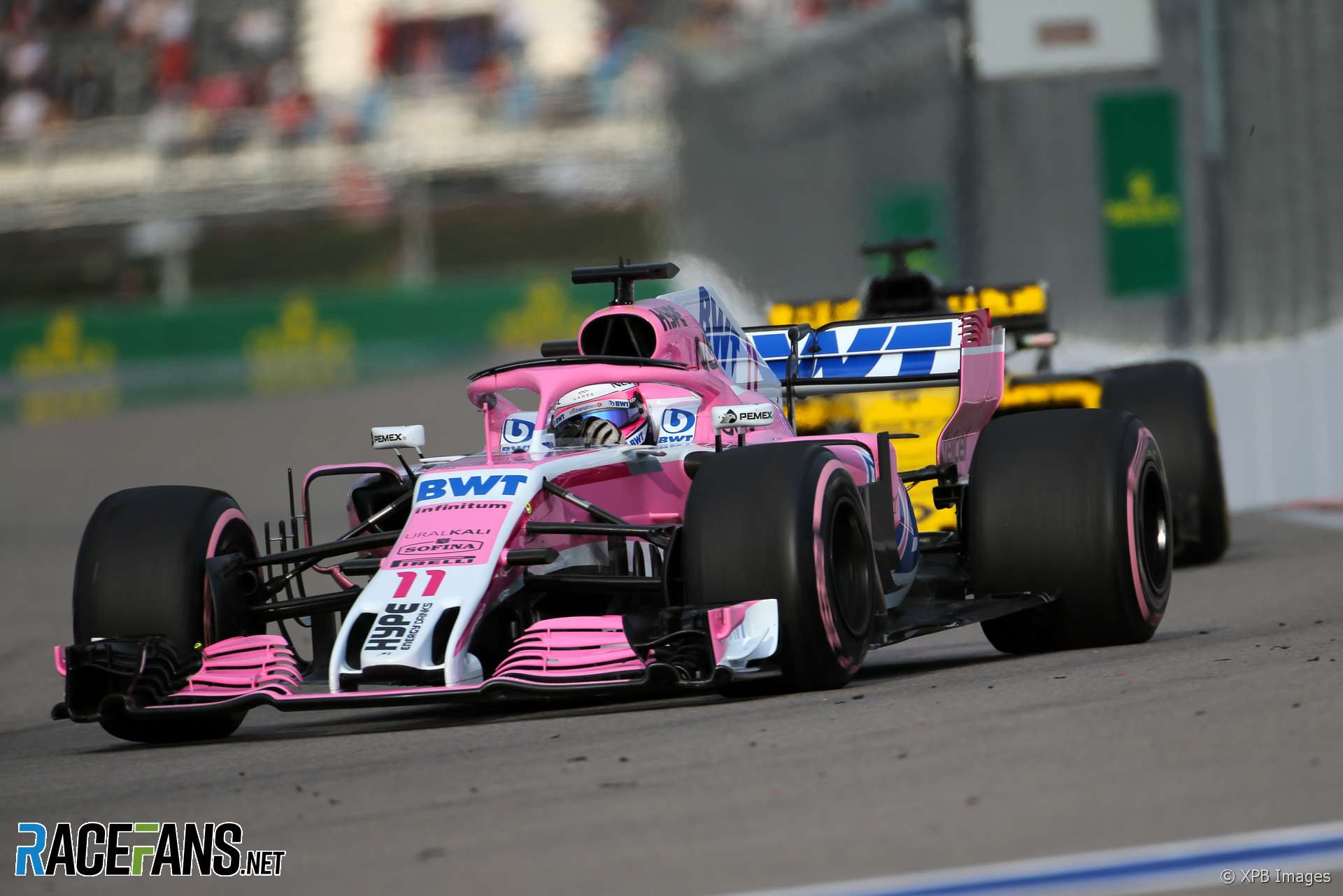 Sergio Perez, Force India, Sochi Autodrom, 2018