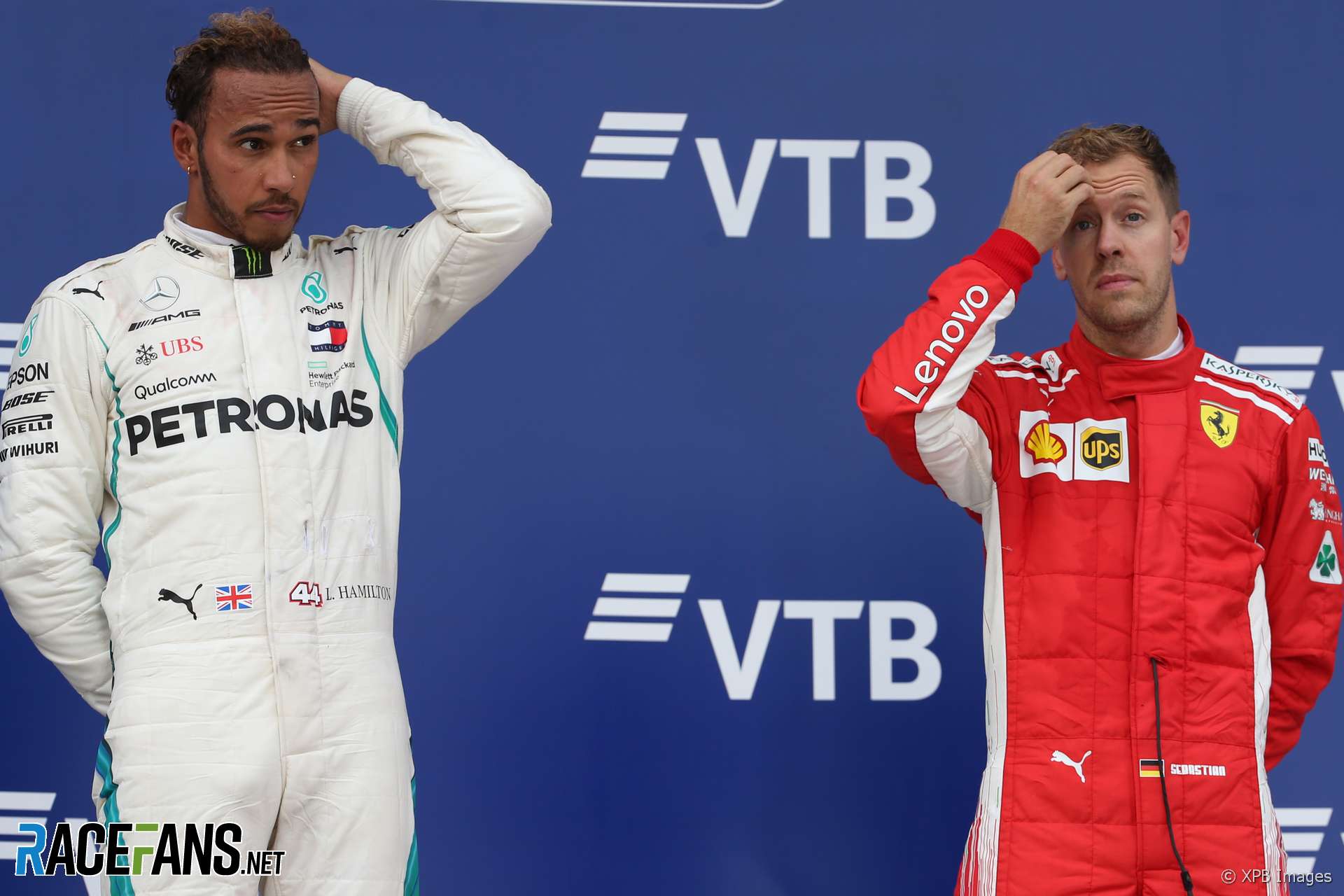 Lewis Hamilton, Sebastian Vettel, Sochi Autodrom, 2018