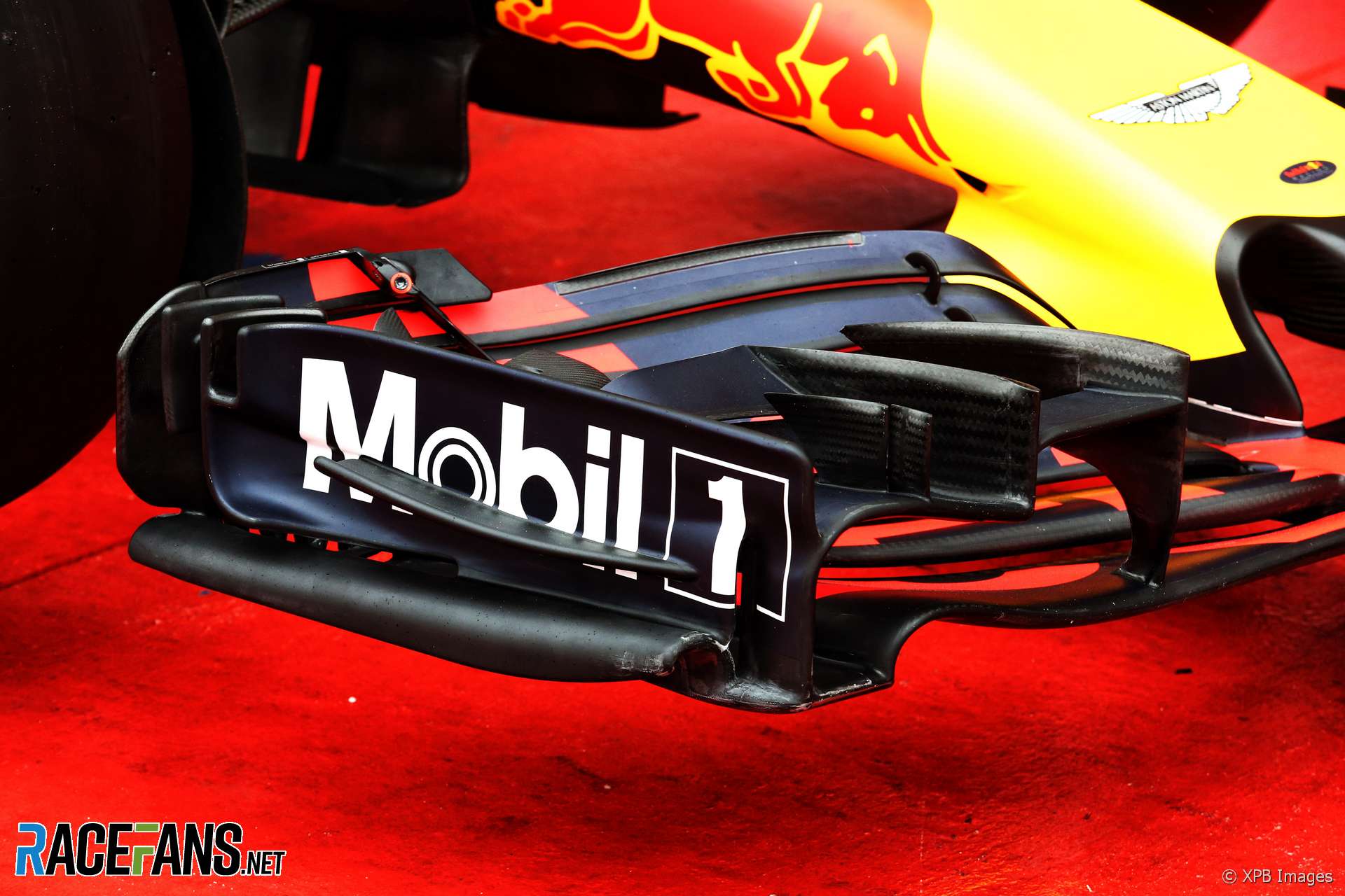 Red Bull RB14 front wing, Circuit of the Americas, 2018