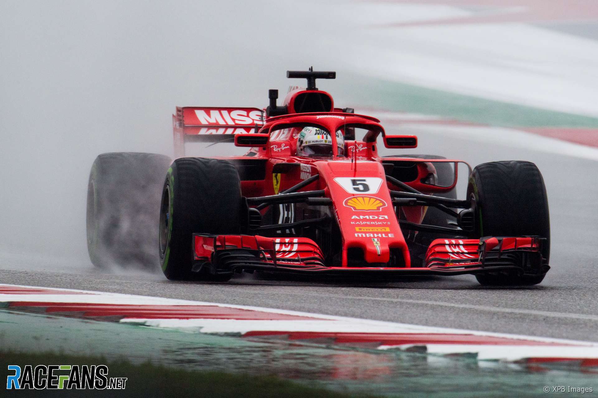 Sebastian Vettel, Ferrari, Circuit of the Americas, 2018