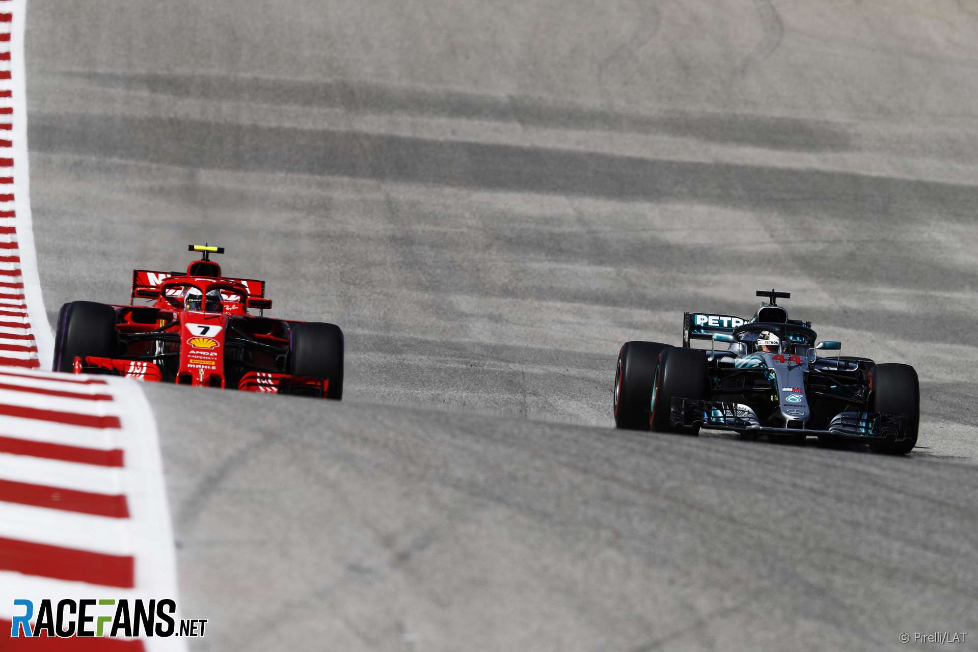 Kimi Raikkonen, Lewis Hamilton, Circuit of the Americas, 2018